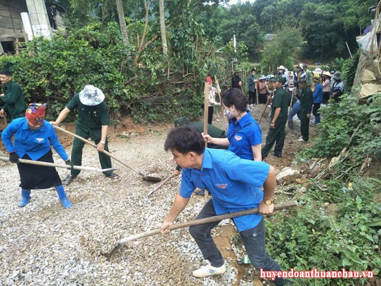 Tuổi trẻ Thuận Châu tiếp tục triển khai có hiệu quả Chiến dịch tình nguyện hè năm 2020