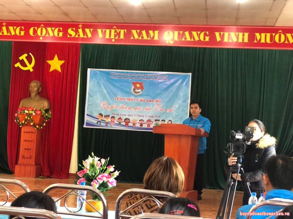 Thuận Châu ra mắt câu lạc bộ “Quyền tham gia của trẻ em”